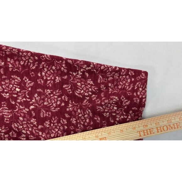 Catherines Women's Tunic Top Blouse Plus 2X Red Floral V-Neck Crochet - Picture 6 of 8